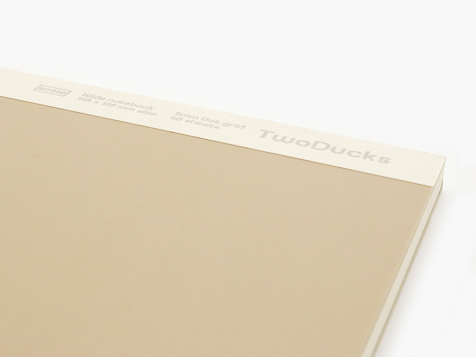  TwoDucks　幅が広いノート 60枚　 Sサイズ　アイボリー　TD0022