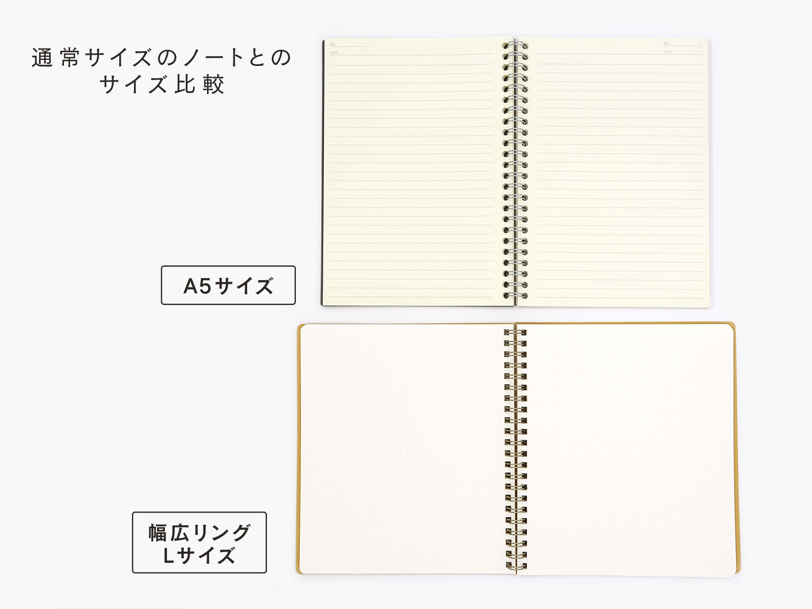 TwoDucks　幅が広いリングノート 60枚　Sサイズ　 ネイビー　TD0015