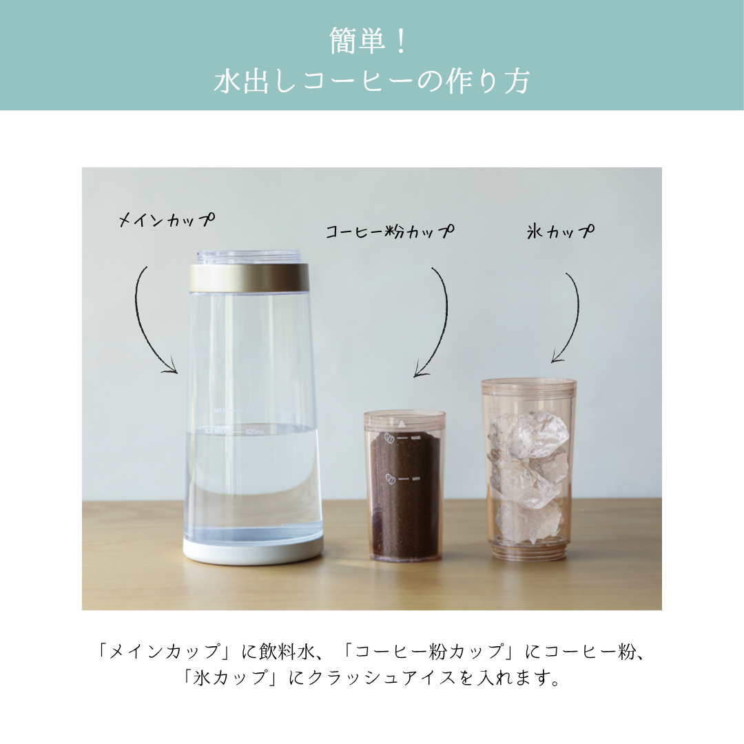 CCP　水出しコーヒーメーカーCool Barista Maxi BJ-CB05-WH