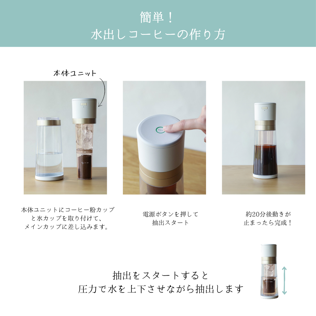 CCP　水出しコーヒーメーカーCool Barista Maxi BJ-CB05-WH