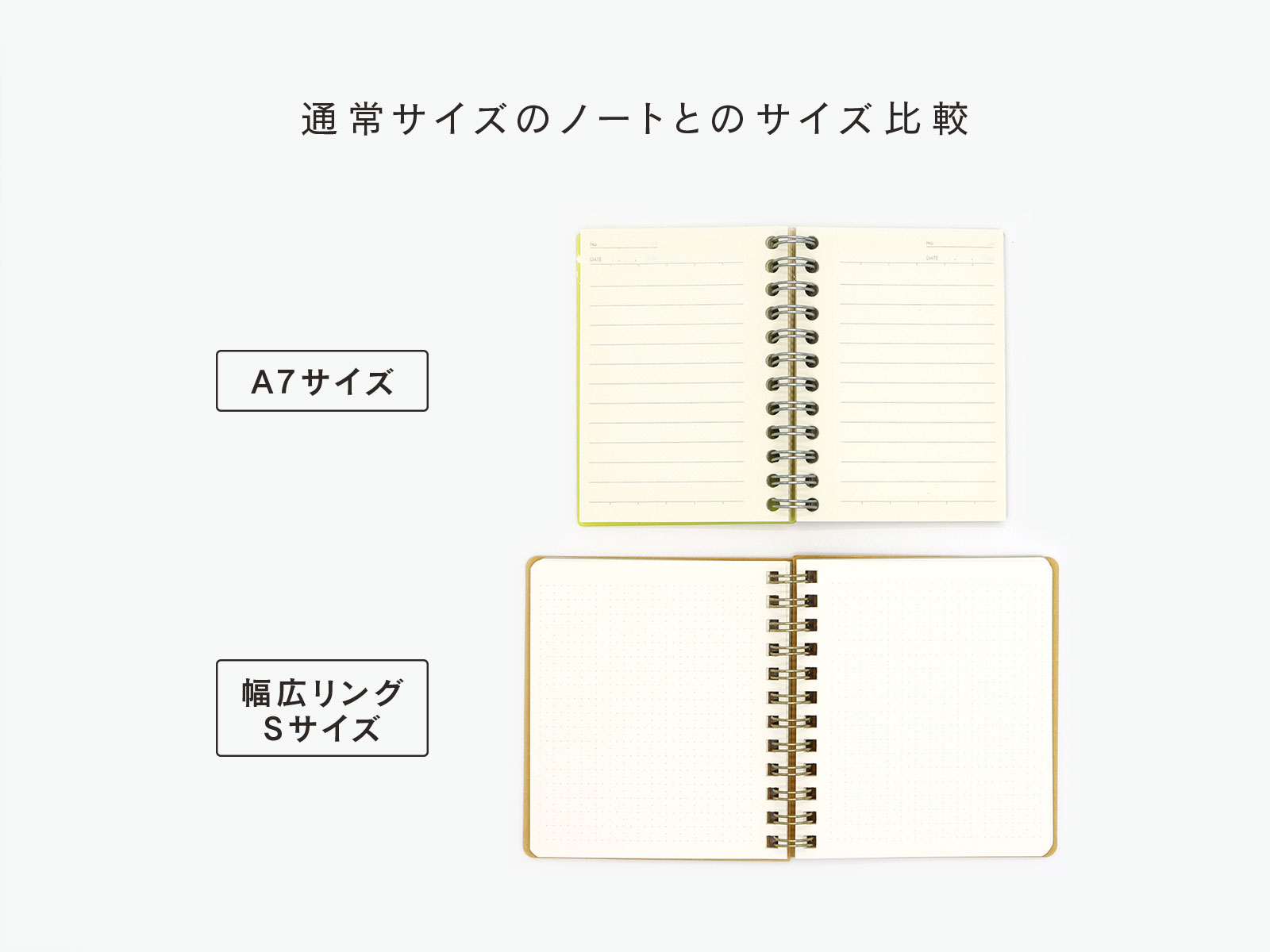TwoDucks　幅が広いリングノート 60枚　Mサイズ　 ネイビー　TD0013