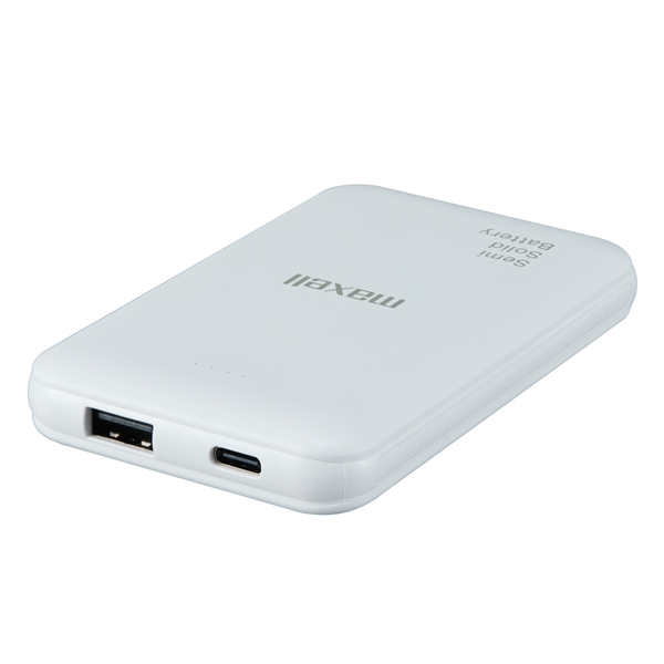マクセル 【PSE適合品】半固体電池採用モバイル充電バッテリー MPC-CSSB5000WH