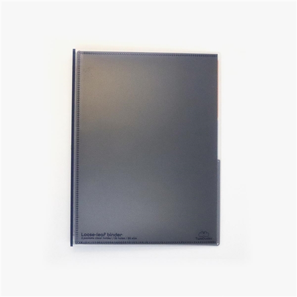 TwoDucks　クリアホルダー付 バインダーファイル　 B5　 ネイビー　TD0023