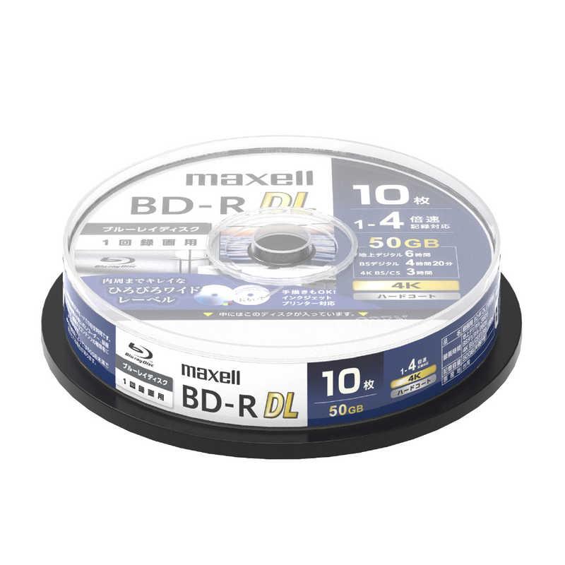 マクセル 録画用 BD-R DL スピンドルパック 10枚 50GB インクジェットプリンター対応 BRV50WPG.10SP