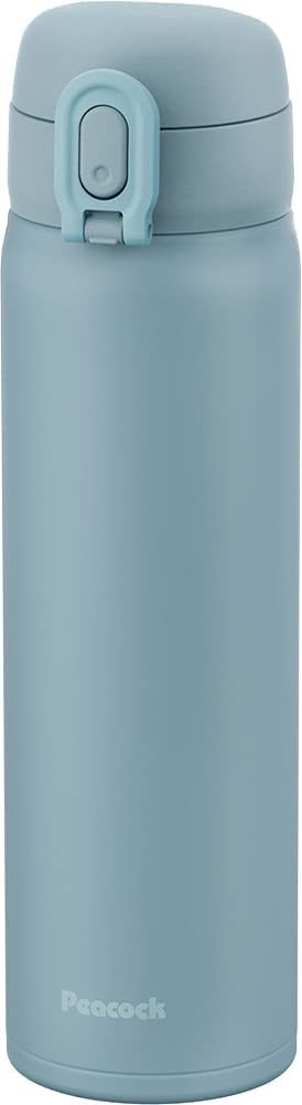 ピーコック 水筒 500ml 保温 保冷 ワンタッチマグボトル 魔法瓶 スモーキーブルー AKT-50(ASM)