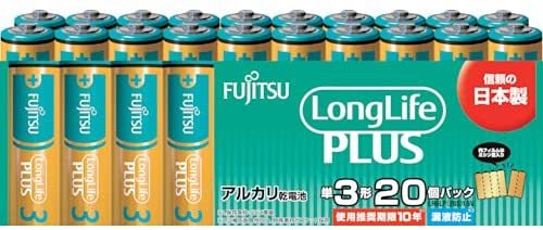 FDK 富士通 アルカリ乾電池 単3 Long Life Plus 20個パック LR6LP(20S)