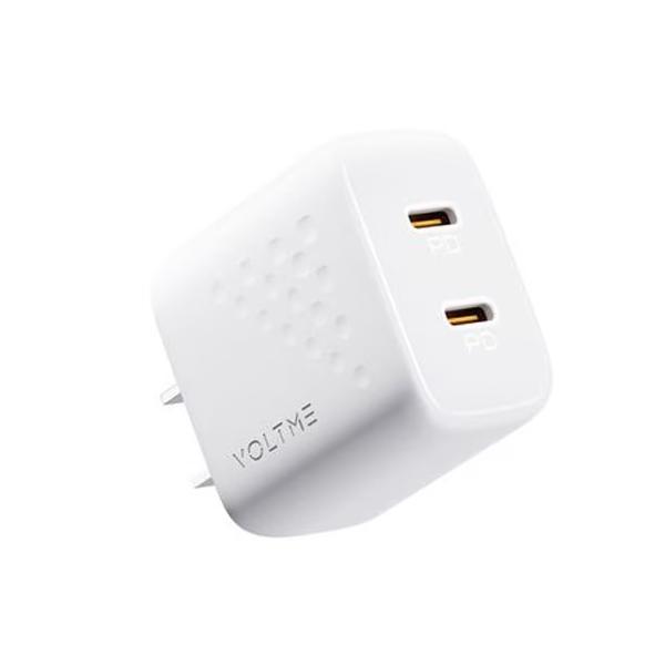 ボルトミー VOLTME USB急速充電器 Revo 35 Duo Lite USB PD（パワーデリバリー）対応 35W USB-C×2ポート ホワイト V2089