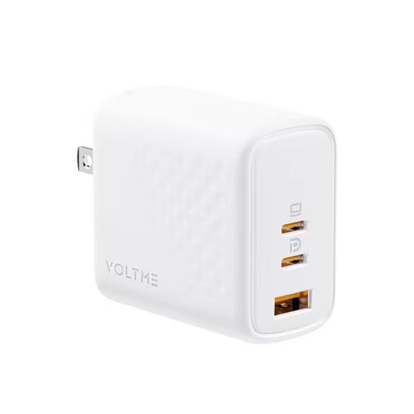 ボルトミー VOLTME USB急速充電器 Revo 67 67W USB-C×2/USB-A×1 折りたたみ式プラグ ホワイト V2102V1